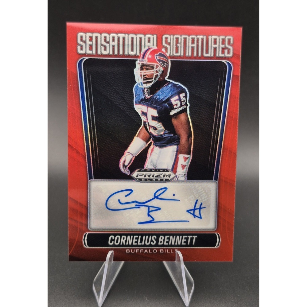 2025 Prizm Black Cornelius Bennett #SS-CBT Sensational Signatures Red /99 Bills